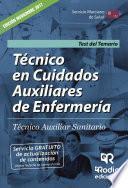 Libro Técnico en Cuidados Auxiliares de Enfermería. Técnico Auxiliar Sanitario. Test del Temario