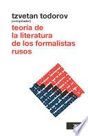 Libro Teoría de la literatura de los formalistas rusos