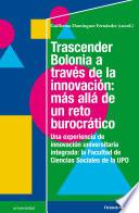 Libro Trascender Bolonia a través de la innovación: más allá de un reto burocrático