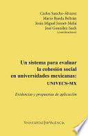Libro Un sistema para evaluar la cohesión social en universidades mexicanas: UNIVECS-MX