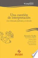 Libro Una cuestión de interpretación