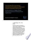 Libro Una Introducción a los Sistemas Generadores Accionados por Motor para Energía de Respaldo Aplicaciones: An Introduction to Engine-Driven Generator Systems for Backup Power Applications
